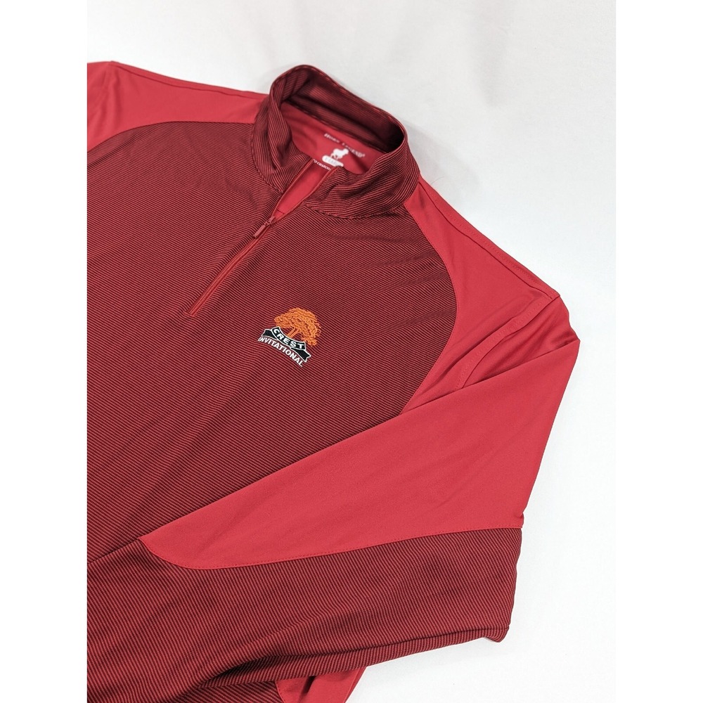 Horn Legend Quarter 1/4 Zip Pullover Bamboo Golf LS‎ Men's XL Crest Invitational